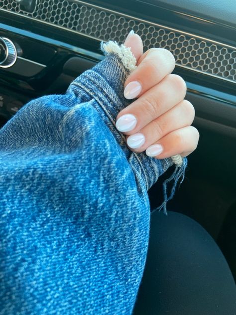 Jess Conte Nails, Short Round Almond Acrylic Nails, Acrylic Nails Short Nail Bed, Xs Short Almond Nails, Short Acrylic Nails For Short Nail Beds, Acrylic Nails On Short Nail Beds, Really Short Acrylic Nails Round, Cute Simple Dip Nails, Very Short Almond Nails French