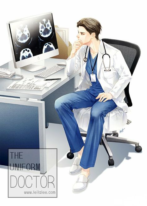 Anime Doctor Aesthetic, Anime Doctor Drawing, Medical Artwork, Doctor Drawing, Male Doctor, Anime Siblings, Anime Boy Hair, Anime Military, Medical Anatomy