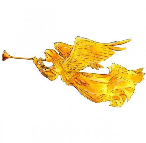 Giant Flying Fiberglass Angel with Trumpet Life Size Nativity Scene, Life Size Nativity, Angel Blowing Trumpet, Angel With Trumpet, Flying Angel, Angel Flying, Angel Clipart, Angel Trumpet, Sky Games