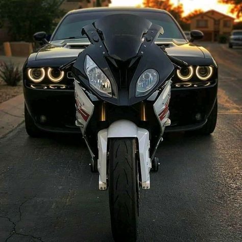 Matching Car And Motorcycle, Dark Art Photography, Cars Luxury, Sports Bikes Motorcycles, Fun Couple, Ghost Rider, Cute Cars, Sports Cars Luxury, Cool Bikes