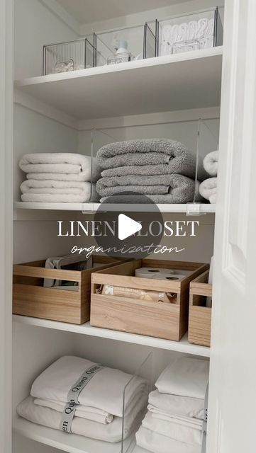 Jaymee Izon | Home + DIY on Instagram: "POV: you enjoy organizing. 😌 Comment “LINK” and I’ll send you a DM. ✨

Products can be found on my storefront under ‘Linen Closet’ - click the link in bio for my affiliate links. 💕 

#amazonfinds #amazonbestseller #founditonamazon #organization #homeorganization #amazondeals #amazonfavorites #amazonhome #closetorganization #linencloset #declutter #organizewithme 

amazon finds, amazon favorites, organization, home organization, closet organization, declutter, organize with me" Linen Room Organization, Towel Organization Closet, Deep Linen Closet Organization, Organizing Linen Closet, Linen Closet Organization Hallway, Linen Organization, Small Linen Closet Organization, Home Organization Closet, Linen Closet Organization Ideas