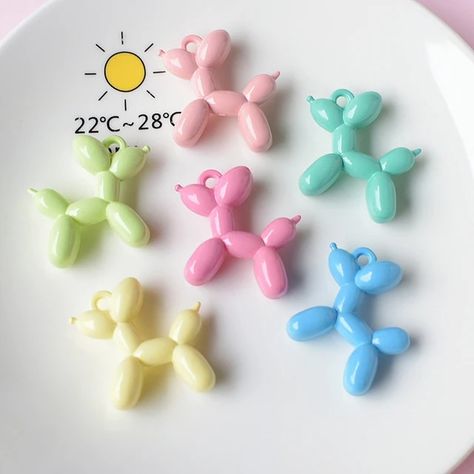 10pcs Fashion Macaroon Balloon Animals Dog Charms For Jewelry Making Cute Resin Bright Pendant Diy Earring Necklace Findings - Charms - AliExpress Ballon Animal, Charms For Jewelry Making, Balloon Dog, Colourful Balloons, Dog Charms, Balloon Animals, Colorful Candy, Resin Charms, Acrylic Charms