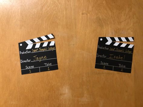 Movie Door Decs, Door Name Tags Resident Assistant, Ra Name Tags Ra Door Decs, Dorm Tags Ra Door Decs, Door Name Tags, Door Tags Ra, Resident Assistant Door Decs, Clapper Board, Ra Door Tags