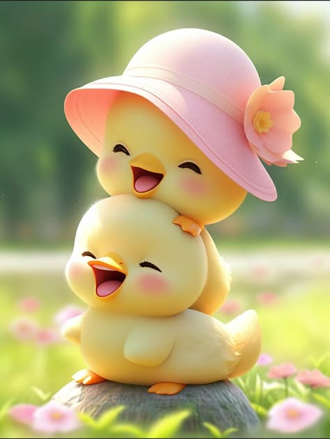 Cute Duck Wallpaper, Cute Chicks, Duck Cute, Cute Ducklings, Cute Bunny Pictures, Desain Quilling, Cute Mobile Wallpapers, Images Disney, Cute Bunny Cartoon