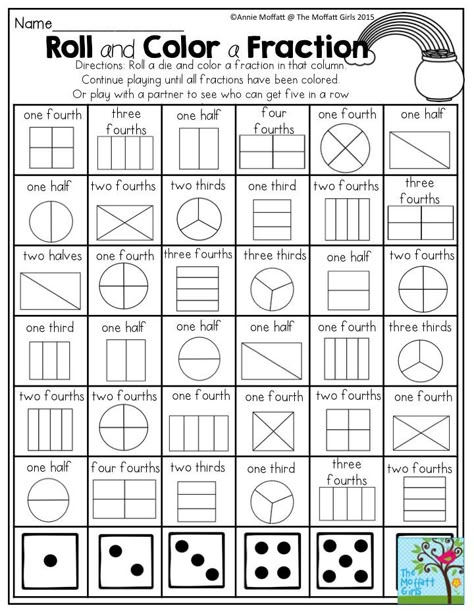 Beginning Fractions, No Prep Math Games, Free Fraction Worksheets, Free Math Games, Grade 3 Math, Teaching Fractions, Math Intervention, Math Fractions, Second Grade Math