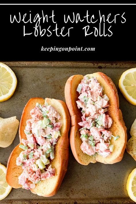 Lobster Rolls Salad Rolls Recipe, Keeping On Point, Lobster Roll Recipes, Baked Potato Chips, Crab Rolls, My Lobster, Lobster Salad, Salad Rolls, How To Cook Lobster