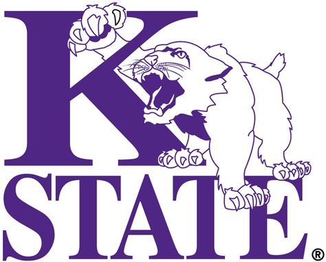 Kansas State Wildcats Alternate Logo (1975) - Two colour version of the primary logo Kansas State Wildcats Svg, Wildcats Logo, Kansas State University, Kansas State Wildcats, Sports Team Logos, Word Mark Logo, Virtual Museum, College Logo, Sports Logos