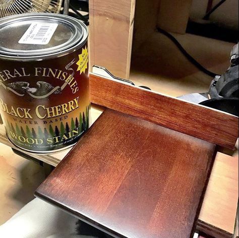 Cherry Water, Cherry Wood Stain, French Painted Furniture, Water Based Wood Stain, Black Cherry Wood, Cherry Stain, Chalk Paint Colors, Wood Stains, Wood Stain Colors