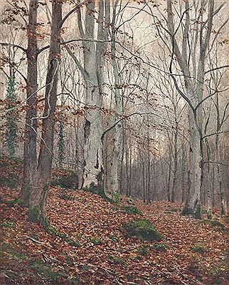 James Watts - Artist, Fine Art, Auction Records, Prices, Biography ... James Thomas, Painting Styles, Environment Art, Forest Illustration, Woodland Scene, Fall Watercolor, Rural Landscape, Autumn Painting, Landscape Artist