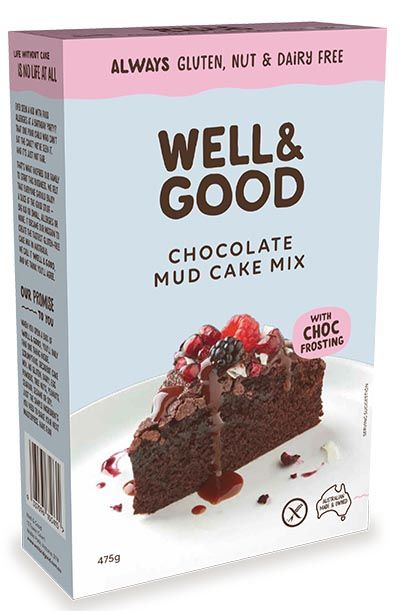 Gluten Free Chocolate Mud Cake Choc Frosting, Gluten Free Cake Mixes, Gluten Free Chocolate Cake, Chocolate Mud Cake, Mud Cake, Gluten Free Cake, Allergy Free Recipes, Well And Good, Baking Mixes