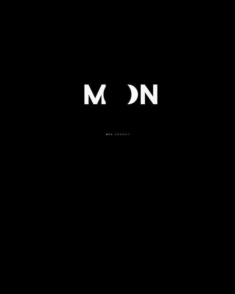 Moon Typography, Logo Lune, 블로그 디자인, Tipografi 3d, Agency Logo, Typographic Logo Design, Moon Logo, Moon Graphic, Typographic Logo