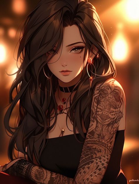 Anime Woman, Anime Black Hair, The Art Of Storytelling, Style Anime, Digital Art Anime, Cute Anime Pics, Character Portraits, Anime Artwork, Manga Girl