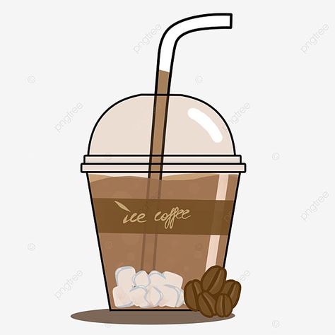 Iced Coffee Logo, Summer Iced Coffee, Ice Png, Drink Topper, Iced Americano, Americano Coffee, Summer Coffee, Icon Ideas, Summer Ice Cream