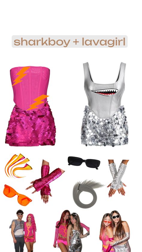 halloween inspo Shark Boy And Lava Girl, Lava Girl, Shark Boy, Girl Halloween Costumes, Sharkboy And Lavagirl, Girl Halloween, Halloween Inspo, Halloween Costumes For Girls, Halloween Girl