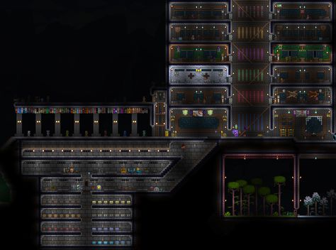 Terraria Builds, Terraria, Audio Mixer, Terrarium, Minecraft, Building