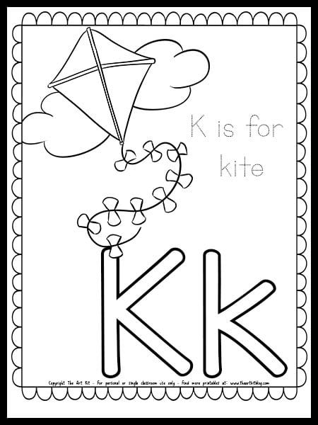 K Is For Kindness, K Crafts For Preschool, K Coloring Pages, K Is For Kite Craft, Letter K Preschool Activities, Preschool Letter K, K Is For, Letter K Crafts For Preschoolers Kite, Letter K Craft