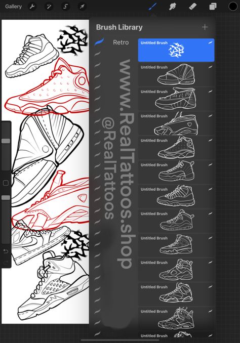 BRUSH SET DOWNLOADS *for IPADS WITH *PROCREATE APP ONLY Sketch Tips, Procreate Downloads, Procreate Brushes Download, Brush Procreate, Drawing Kits, Best Procreate Brushes, Brush Tattoo, Free Procreate, Illustrator Brushes