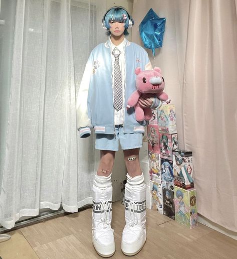 Streetwear Harajuku, Jump Style Core, Y2k J Fashion, Harajuku Outfits Men, Mens J Fashion, Guhlore Outfits, Juminocore Outfit Male, Jfashion Male, Japanese Boy Outfit