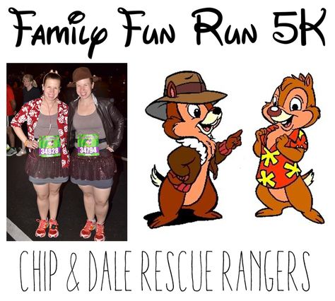 Chip And Dale Costume Diy, Chip And Dale Running Costume, Chip And Dale Rescue Rangers Costume, Run Disney Couples Costumes, Chip And Dale Costume, Rescue Rangers Costume, Chip And Dale Rescue Rangers, Rundisney Costumes, Disney Running Outfits