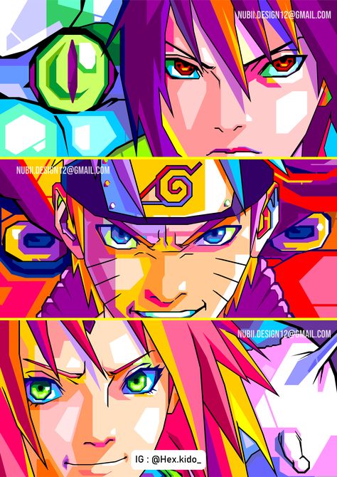 Naruto Summoning Jutsu, Summoning Jutsu, Team 7 Naruto, Naruto Artwork, Sasuke And Sakura, Naruto Painting, Anime Painting, Naruto Team 7, Fabric Paint Diy