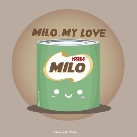 Milo Kaleng, Milo Illustration, Milo Aesthetic, Milo Tin, Milo Milk, Filipino Stickers, Milo Drink, Milk Aesthetic, Iphone Wallpaper Hd Original