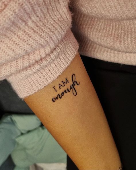 🖤 #newtattoo #iamenough #love I Am Enough, New Tattoos