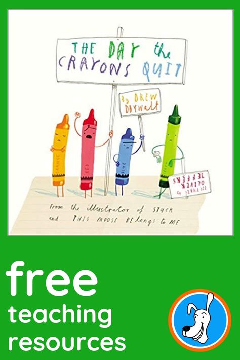 THE DAY THE CRAYONS QUIT by Drew Daywait free teaching resources and printables The Crayons Book Of Feelings Activities, The Crayons Go Back To School Activity, Day The Crayons Quit Activity, Day The Crayons Quit Craft, The Crayon Box That Talked, The Day The Crayons Quit Activities, The Day The Crayons Quit Art Project, Crayons Quit Book, Main Idea Graphic Organizer