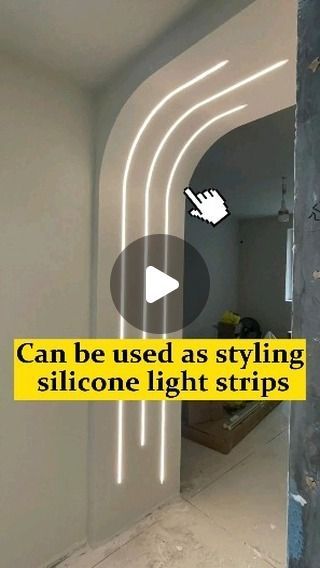 Strip Lights Bedroom Ceiling, Led Strip Lights Around Window, Bedroom Led Strip Lights, Led Light Design Ideas, Led Profile Lighting Design, Strip Lights Living Room, Govee Led Light Ideas, Led Strip Ceiling, Led Strip Lighting Ideas