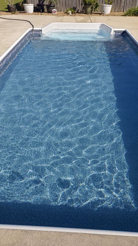 Pattern: Paintrock Pool Liner #TaraPoolLifePhotoContest2024 Blue Pebbles, Pool Life, Pool Liner, Pool Liners, Arctic Blue, Pool Photos, Blue Vinyl, Screened In Porch, Life Photo