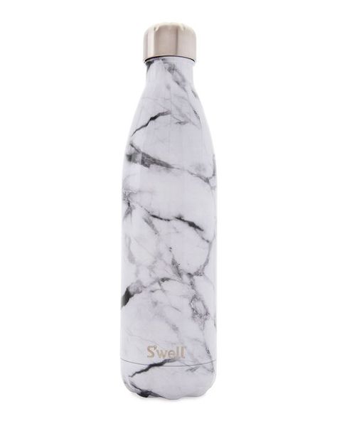 26 Amazing Products with MARBLE touch to it - The Architects Diary Marble Water Bottle, Swell Water Bottle, Swell Bottle, Large Water Bottle, Stile Hijab, Cute Water Bottles, Makijaż Smokey Eye, Reusable Bottle, Cute School Supplies