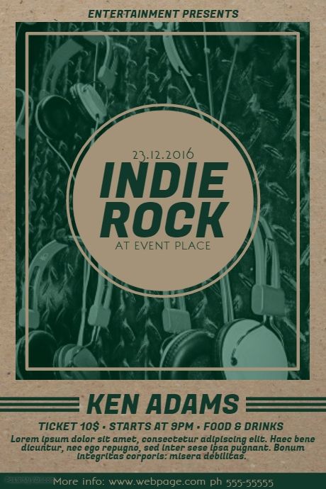 old Indie Rock Music Flyer Template | PosterMyWall Indie Rock Wallpaper, Indie Music Posters, Indie Moodboard, Indie Band Aesthetic, Indie Music Aesthetic, Indie Rock Aesthetic, Indie Rock Poster, Indie Grunge Aesthetic, Indie Poster