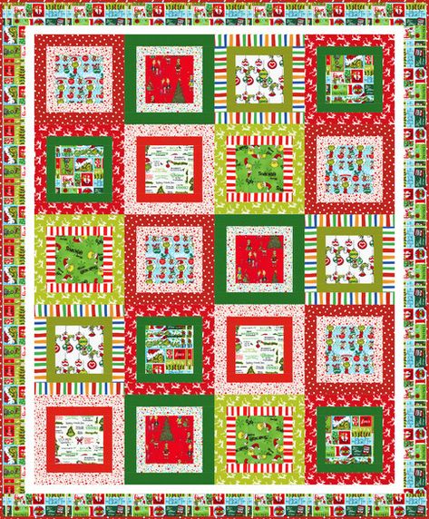 Diy Christmas Quilt, Grinch Quilt, Christmas Quilt Blocks, Quilting Fashion, Winter Projects, Grinch Christmas Decorations, The Grinch Stole Christmas, Christmas Quilt Patterns, Christmas Topper