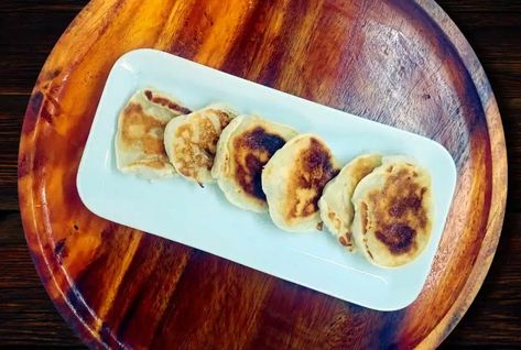 Young Coconut Pancakes - Riverside Thai Cooking Coconut Pancakes, No Flour Pancakes, Flour Pancakes, Glutinous Rice Flour, Thai Cooking, Thai Dessert, Glutinous Rice, People Eating, Rice Flour