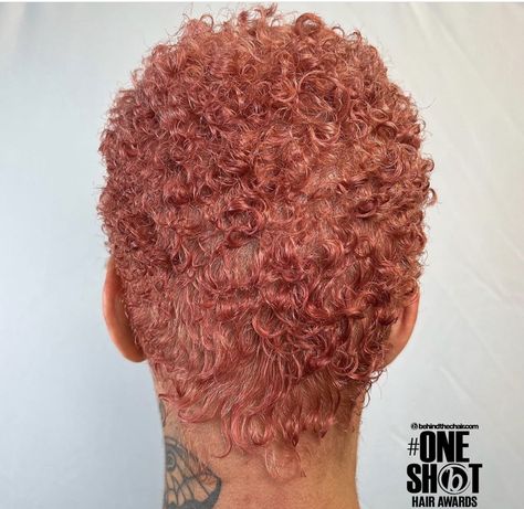 Pink Short Natural Hair, Short Rose Gold Hair, Pink Twa, Dyed Twa, Colored Twa, Twa Styles, Short Dyed Hair, Short Shaved Hairstyles, Twa Hairstyles