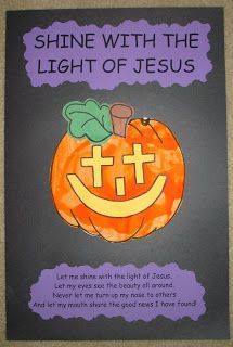 Mrs. Karen's Preschool Ideas: Halloween Halloween Wall Hanging, Sunday School Projects, Children's Church Crafts, Fall Bulletin Boards, Bible Story Crafts, Halloween Preschool, Christian Crafts, Sunday School Activities, Fall Preschool