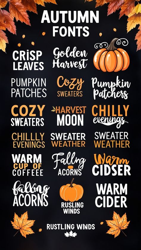 Discover top Canva fonts alphabet for unique designs that stand out from the rest. Make your mark with these distinctive and artistic typefaces. 🎨 #UniqueDesigns #CanvaFonts Fall Fonts, Canva Font, Canva Fonts, Font Ideas, Typography Love, Fancy Letters, Halloween Fonts, Cursive Fonts, Creative Fonts