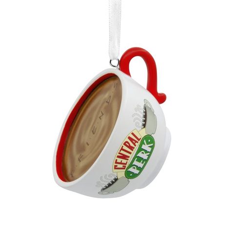 Friends Central Perk Coffee, Friends Tv Show Gifts, Tv Show Friends, Friend Christmas Ornaments, Friends Coffee Mug, Friends Central Perk, Friend Ornament, Hallmark Christmas Ornaments, Coffee Cup Design