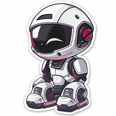 Photo cute sticker of a tiny ai robot | Premium Photo #Freepik #photo Cute Robot Sketch, Cute Robot Illustration, Robot Sticker, Robot Vector Illustration, Vector Robot, Poster Maker, Business Card Maker, Flyer Maker, Card Banner