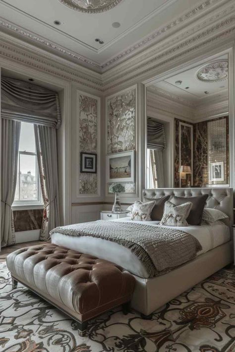 bedroom deco rococo Posh Bedroom, Chateau Bedroom, Charming Bedroom, Elegant Bedrooms, European Bedroom, Traditional Bedrooms, Parisian Bedroom, Dream Life House, Bedroom Deco