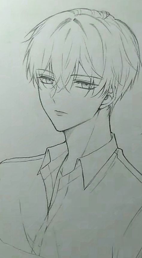 Anime Boys Sketches, Manhwa Art Style Sketch, Anime Boy Drawings Pencil, Pencil Drawings Anime Characters Sketch, Manga Boy Drawing Sketch, Boy Sketch Pencil Easy, Cute Boy Drawing Sketches, Anime Boy Drawings Easy, Noona Leona