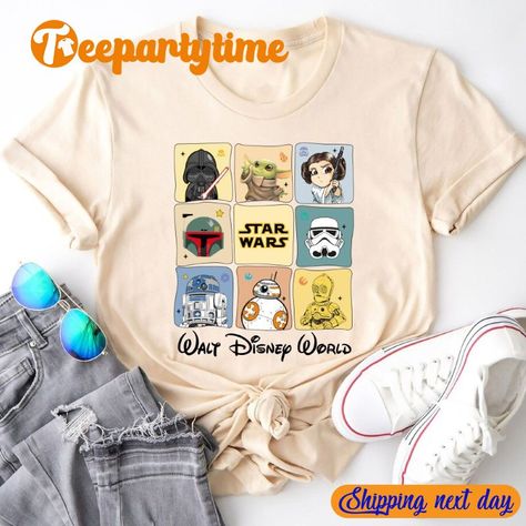 Star Wars Birthday Shirt, Disney World Shirt, Galaxy Edge, Darth Vader Shirt, Yoda Shirt, Disney Vacation Shirts, Retro Disney, Movie Birthday, Star Wars Disney