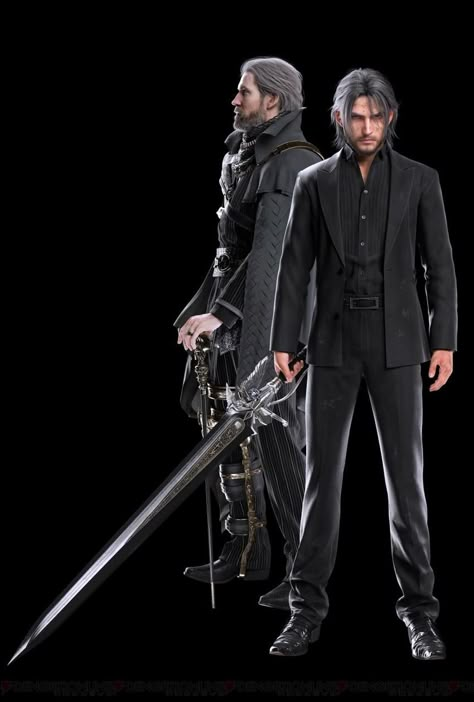 Noctis & Regis | Final Fantasy XV | Know Your Meme Noctis Lucis Caelum, King Outfit, Final Fantasy Collection, Final Fantasy Art, Fantasy Pictures, Final Fantasy Xv, Square Enix, Fantasy Series, Final Fantasy Vii