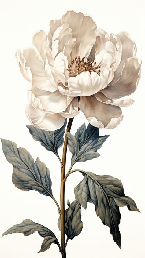 Vintage Peony Illustration, Floral Illustrations Botanical, Peony Flower Photography, Vintage Botanical Drawings, Vintage Floral Illustration, Botanical Art Vintage, Vintage Floral Painting, Peony Illustration, Illustration Clip Art