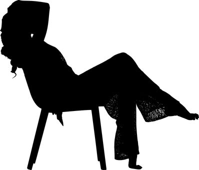 Woman Sitting Silhouette, Sitting Silhouette, Woman Sitting, Modern Dining Chairs, Photoshoot Poses, Free Images, Human Silhouette, Stock Images Free, Vector Free