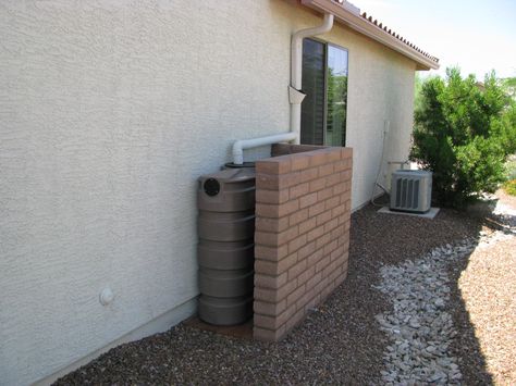 Rainwater HarvestingPhoto Gallery - Rainwater Tanks, Accessories, and Systems Greenhouse Design, Water From Air, Rainwater Harvesting System, Brown Water, Rain Water Tank, Green Ideas, Potable Water, Water Storage Tanks, Creek Bed