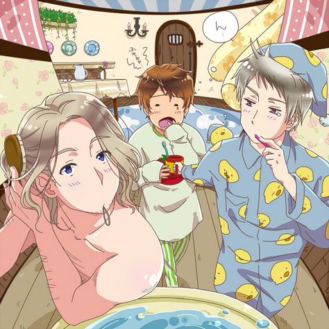 Bad Touch Trio (Hetalia) Bad Touch Trio, Hetalia France, Bad Touch, Hetalia Axis Powers, Bad Friends, Axis Powers, An Anime, Cuteness Overload, Hetalia