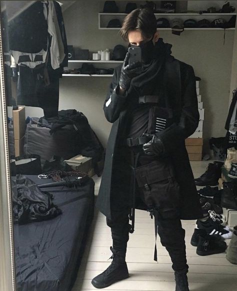 Cyberpunk Mode, Cyberpunk Outfit, Tech Wear Fashion, Techwear Outfits, Techwear Fashion, Cyberpunk Clothes, Design Moda, Cyberpunk Fashion, Cyberpunk Style