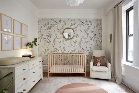 Framed Wallpaper Panels, Timeless Nursery, Rental Friendly, Big Kid Bed, Nursery Glider, Nursery Room Design, Baby Room Inspiration, Green Nursery, Nursery Room Inspiration