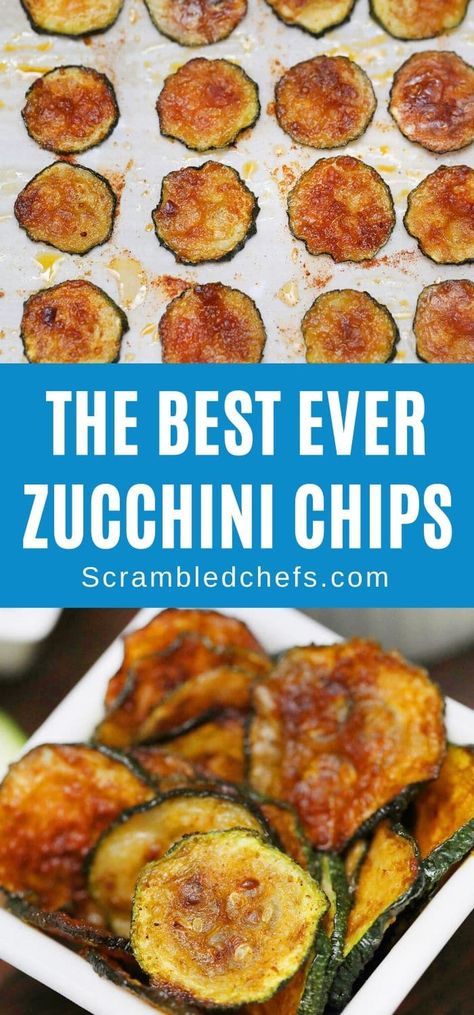 Easy Zucchini Snacks, Zucchini Chips In Oven, Raw Zucchini Snack, Crispy Baked Vegetables, Vegetables To Snack On, Keto Zucchini Chips Baked, How To Make Zucchini Chips, How To Process Zucchini, Homemade Zucchini Chips