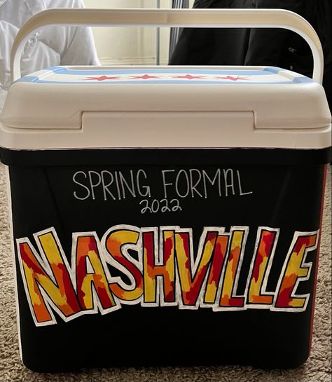 Nashville Formal Cooler, Nashville Frat Cooler, Nashville Formal, College Student Discounts, Frat Formal, Formal Cooler Ideas, Formal Cooler, Cooler Ideas, Frat Coolers